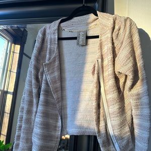 Anthropologie grey sweater jacket